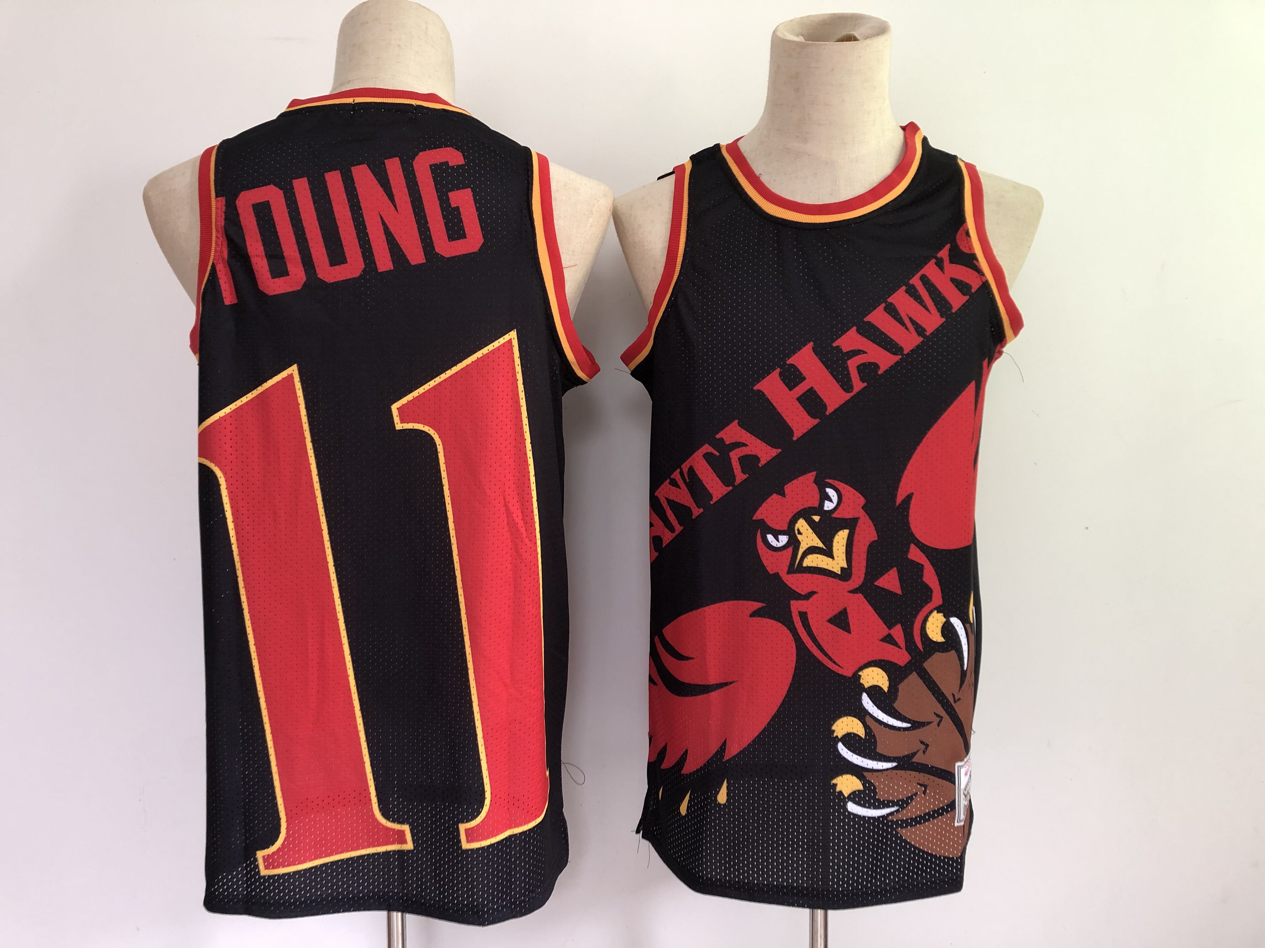 2021 Men Atlanta Hawks #11 Young black big face New Nike NBA Jerseys